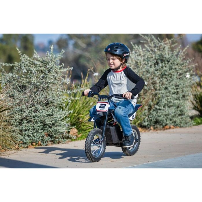 Moto Eléctrica para Niños Razor MX125 Blanco Cromo 4