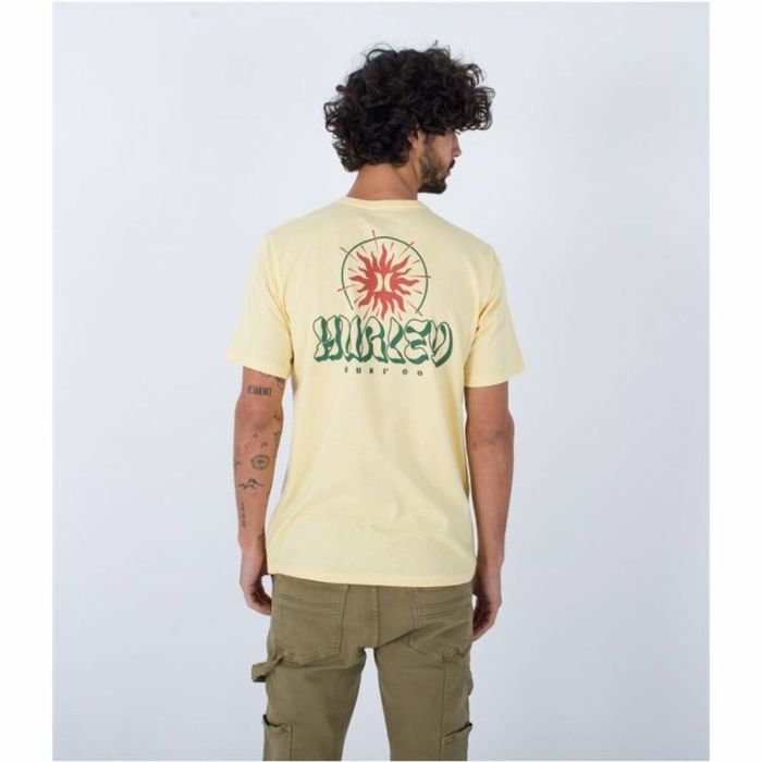 Camiseta Hurley Evd Exp Sun Is Shinning Amarillo Hombre 3
