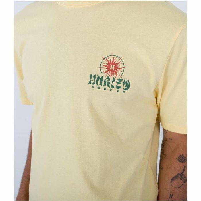 Camiseta Hurley Evd Exp Sun Is Shinning Amarillo Hombre 1