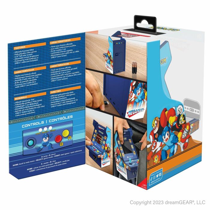 Videoconsola Portátil My Arcade Micro Player PRO - Megaman Retro Games Azul 1
