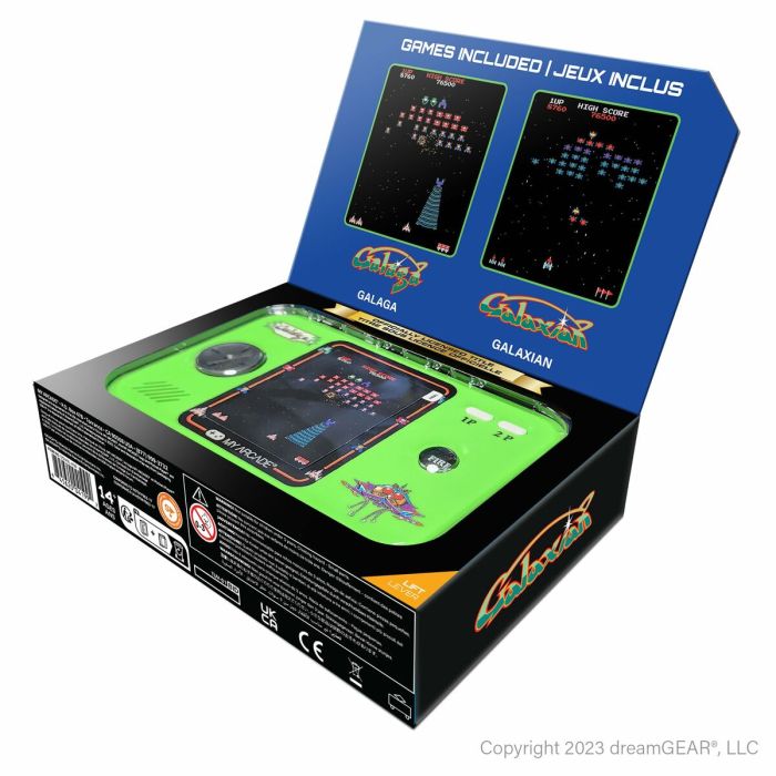 Videoconsola Portátil My Arcade Pocket Player PRO - Galaga Retro Games Verde 7
