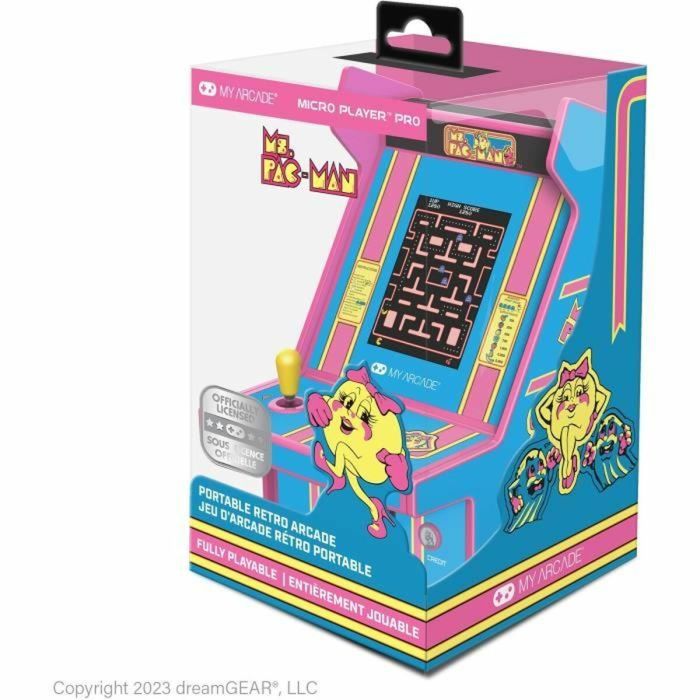 Videoconsola Portátil My Arcade Micro Player PRO - Ms. Pac-Man Retro Games Azul