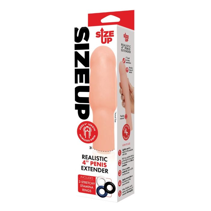 Funda para pene Size Up Carne Ø 4,6 cm 21,1 cm 1