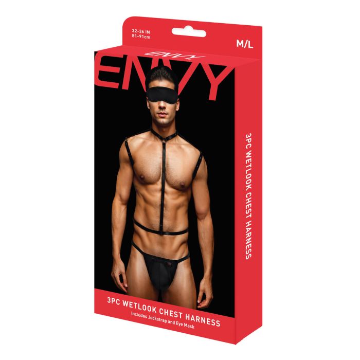 Arnés Envy Negro M/L Pecho 2