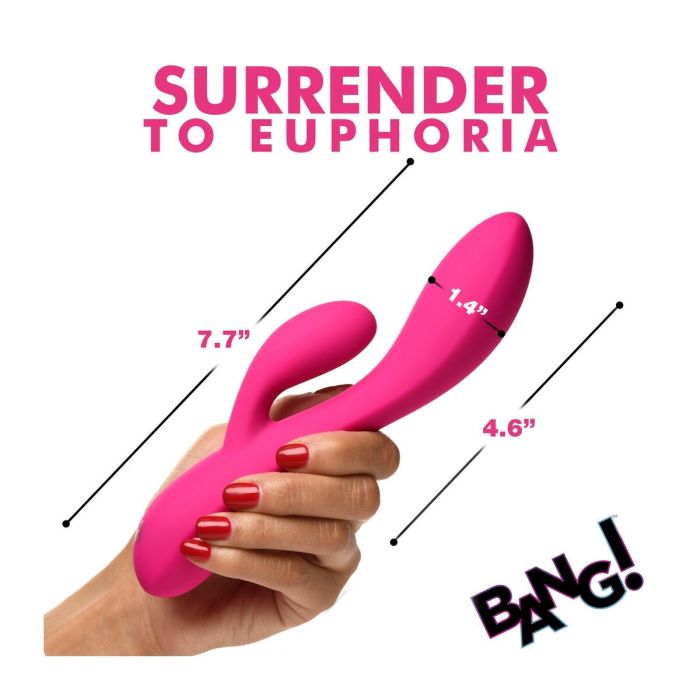 Vibrador Doble Estimulación XR Rosa Silicona 8