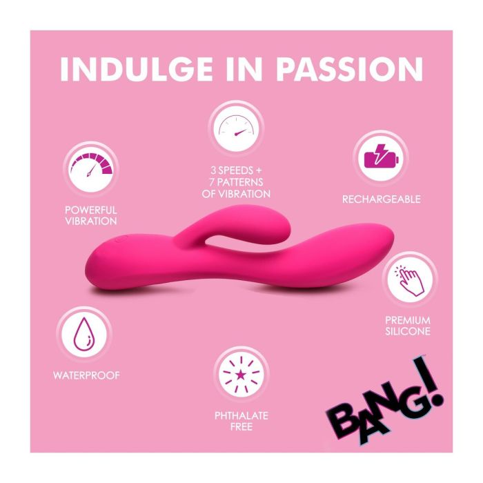 Vibrador Doble Estimulación XR Rosa Silicona 7