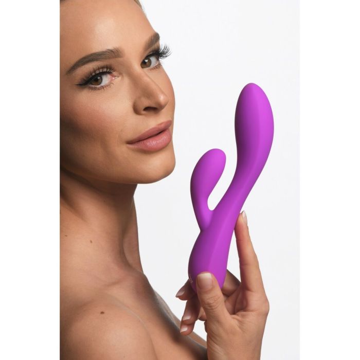 Vibrador Doble Estimulación XR Morado Silicona 4