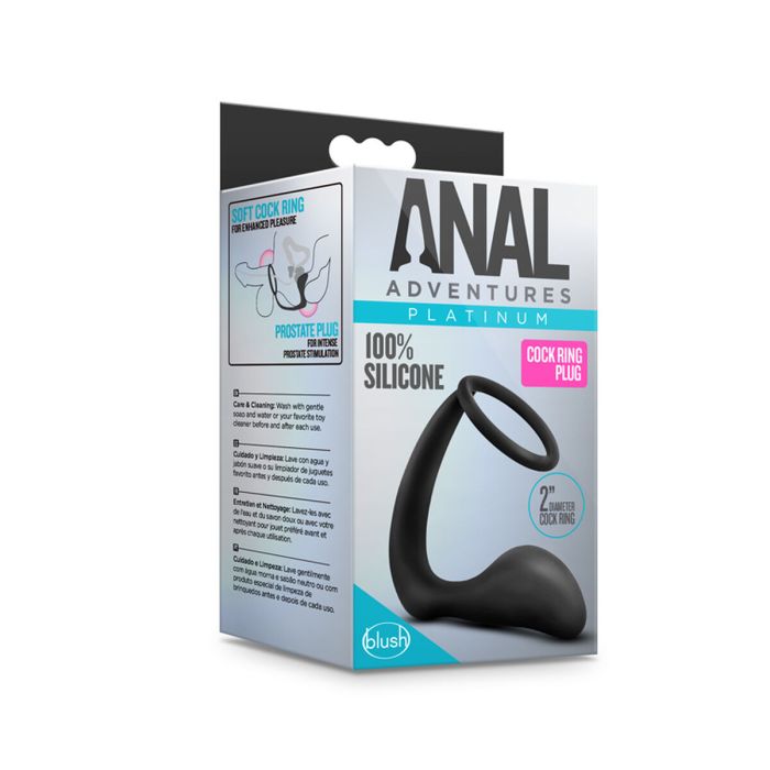 Anillo para el Pene Blush Anal Adventures Negro 5