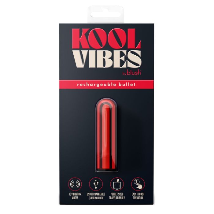 Bala Vibradora Blush Kool Vibes Rojo 1