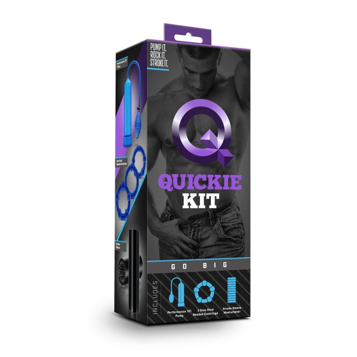 Bomba para el Pene Blush Quickie kit Azul 1