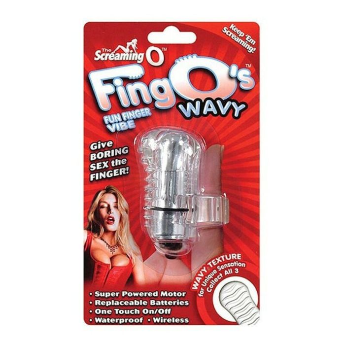 Vibrador para Dedo The FingO Wavy Transparente The Screaming O The FingO Finger-Fitting Vibrating Transparente 1