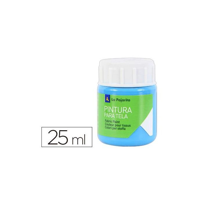 Pintura Para Tela La Pajarita Azul Cyan 25 mL