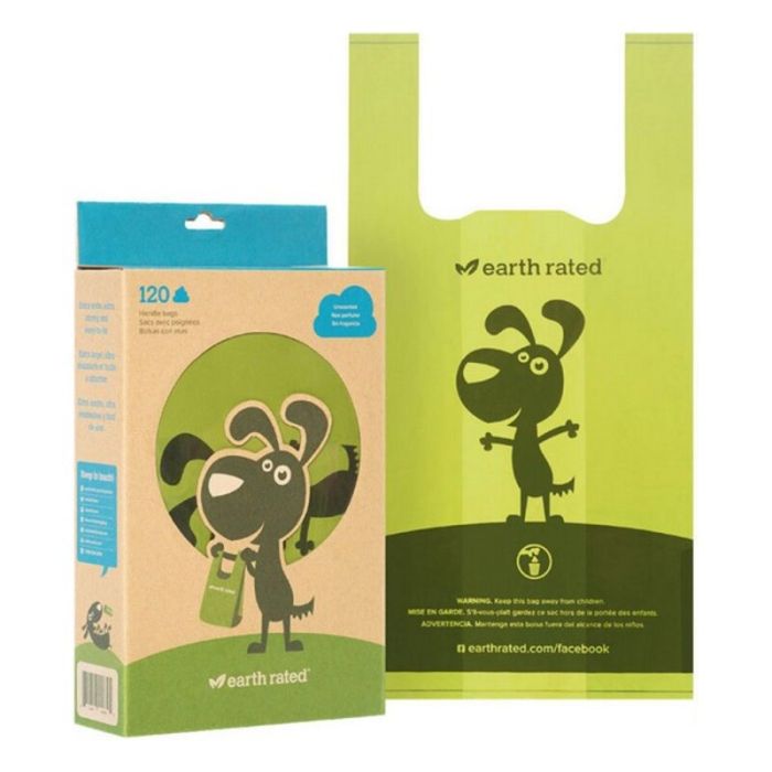 Bolsas Earth Rated 870856100076 Sin perfume Mascotas (120 uds) 1