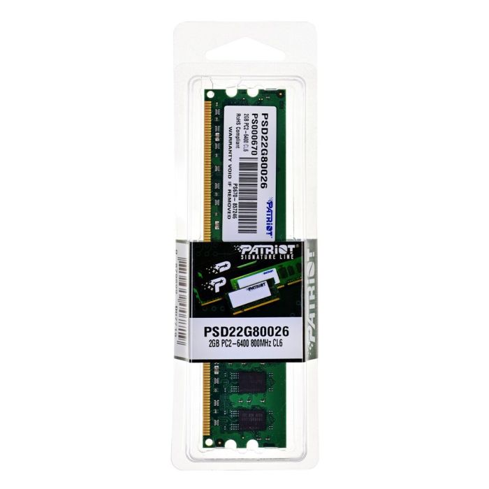 Memoria RAM Patriot Memory PC2-6400 CL6 Memoria RAM Patriot Memory PC2-6400 CL6