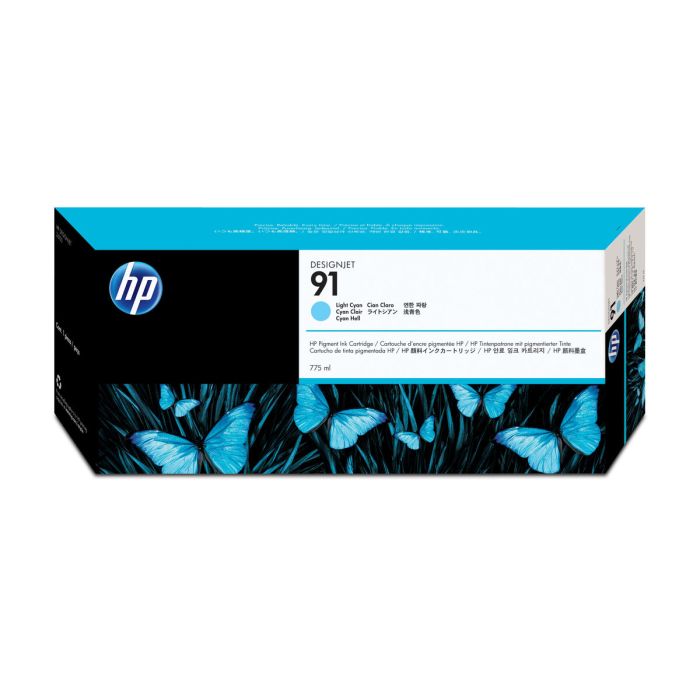 Hp Designjet Z6100 Cartucho Cian Claro Nº91 775 Ml