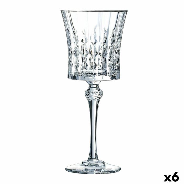 Copa de vino Cristal d’Arques Paris Lady Diamond Transparente Vidrio (27 cl) (Pack 6x) 2