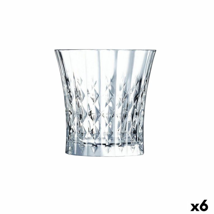 Vaso Cristal d’Arques Paris Lady Diamond Transparente Vidrio (270 ml) (Pack 6x) 2