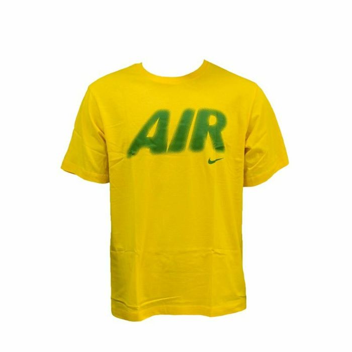 Camiseta de Manga Corta Hombre Nike Air Verde Amarillo 1