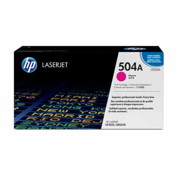 Hp Laserjet Toner Magenta Cp 3525 - 504 A