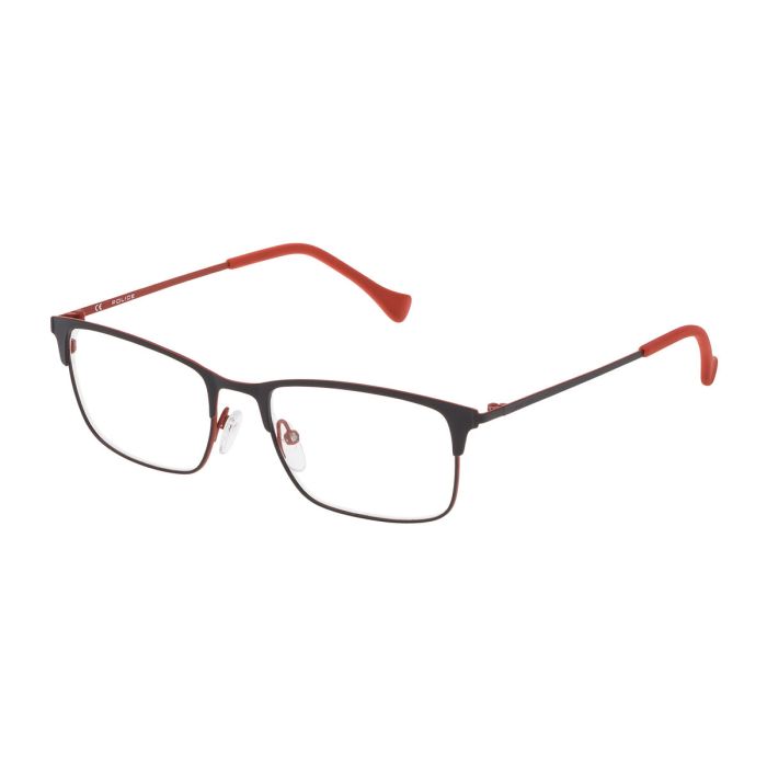 Montura de Gafas Hombre Police VPL289-5201HG Gris Ø 52 mm