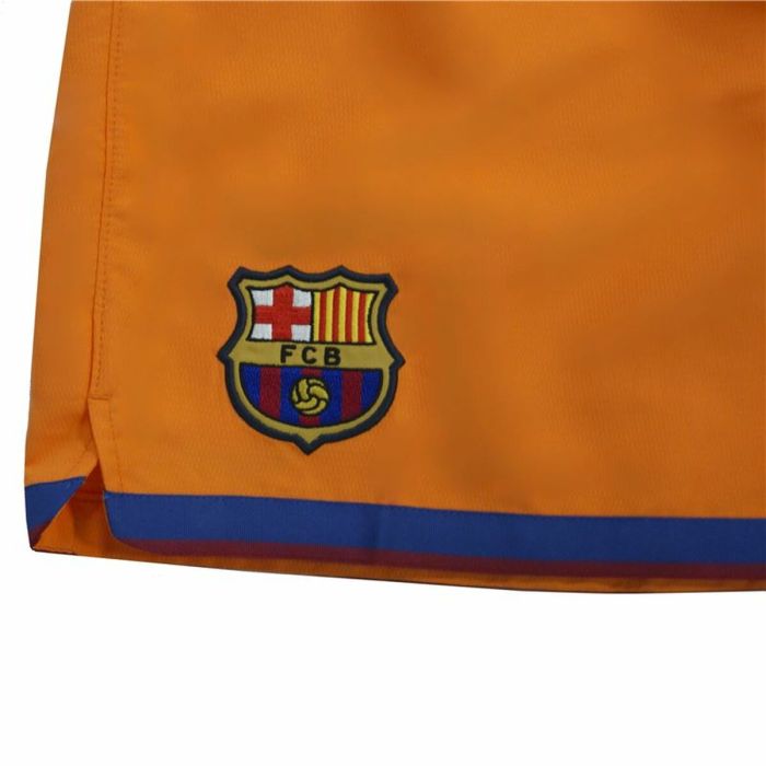 Pantalones Cortos Deportivos para Niños Nike FC Barcelona Third Kit 07/08 Fútbol Naranja 4