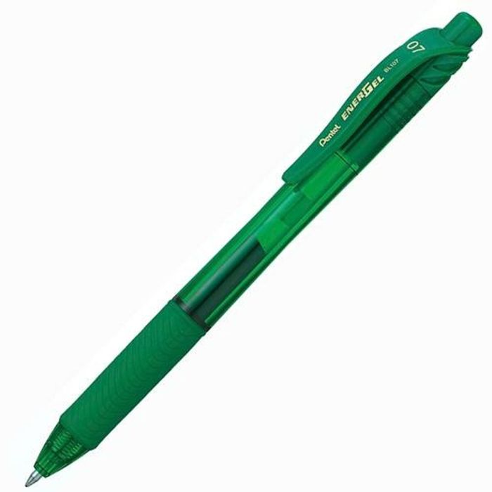 Bolígrafo Pentel EnerGel Verde 0,7 mm (12 Piezas)