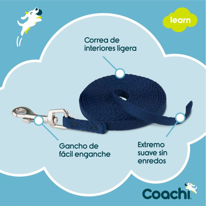 Correa para Perro Coachi Entrenamiento Azul 2,5 m 1