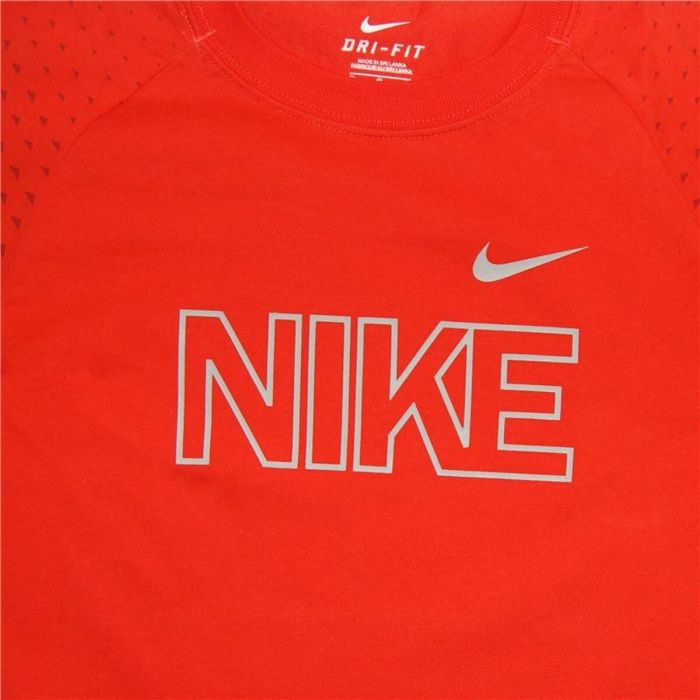 Camiseta de Manga Corta Infantil Nike  Dri-Fit  Rojo 1