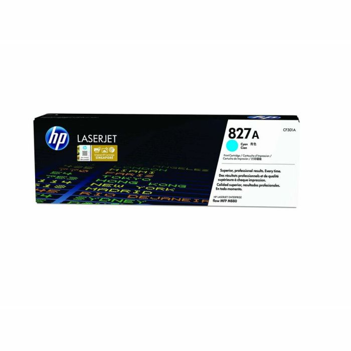 Hp Toner Cian Laserjet Mfp M880 - Nº 827A