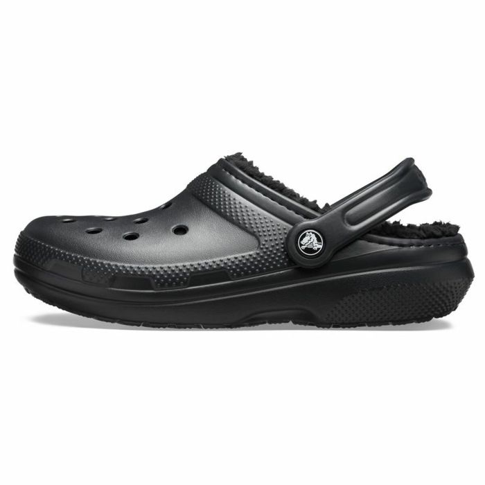 Zuecos Crocs Classic Lined Clog Negro 6