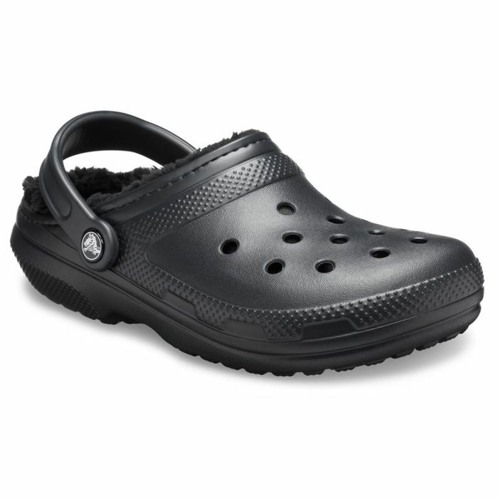 Zuecos Crocs Classic Lined Clog Negro 3