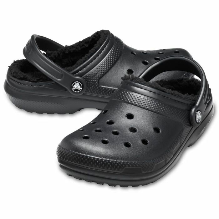 Zuecos Crocs Classic Lined Clog Negro 1