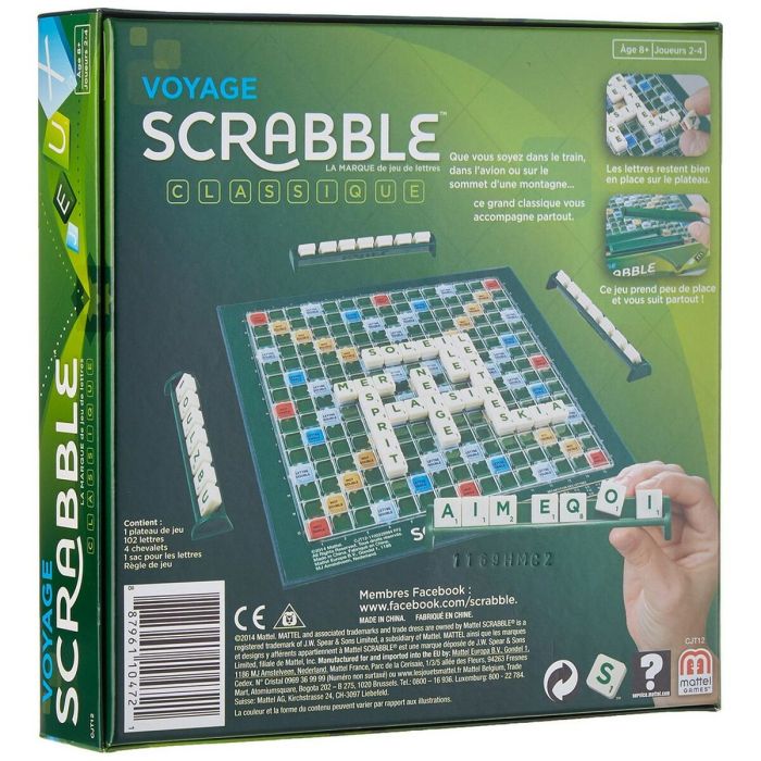 Juego de Mesa Mattel Scrabble Voyage (FR) 3