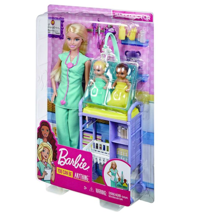Playset Barbie Baby Doctor Barbie Blonde Pediatrician GKH23 1