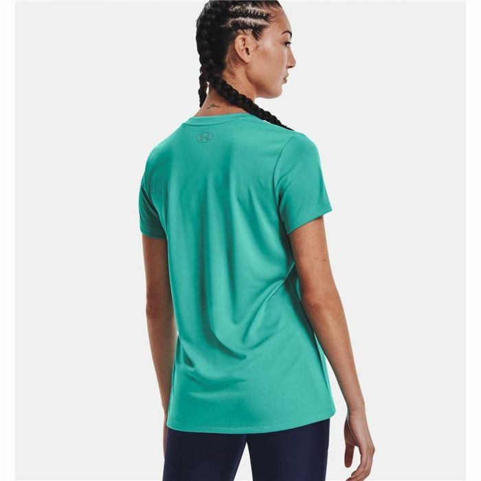 Camiseta de Manga Corta Mujer Under Armour Tech SSV Solid Aguamarina 2