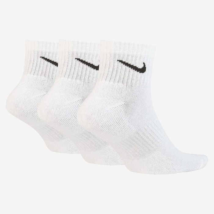 Calcetines Deportivos Nike EVERYDAY CUSHIONED SX7667 100 B Blanco 2