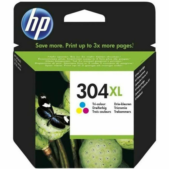 Cartucho de tinta original HP 304XL tricolor para HP DeskJet 2620/2630/3720/3730 (N9K07AE)