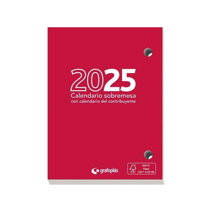 Grafoplas Calendario Sobremesa Taco 83x110 mm Bloque Bufete 2025 Grafoplas Calendario Sobremesa Taco 83x110 mm Bloque Bufete 2025