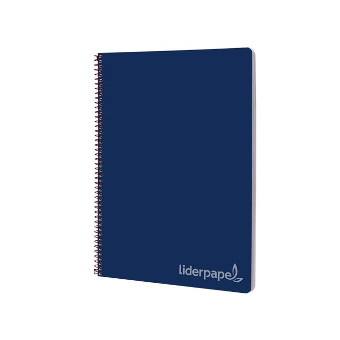 Cuaderno Espiral Liderpapel Folio Witty Tapa Dura 80H 75 gr Cuadro 4 mm Con Margen Color Azul Marino 5 unidades 3