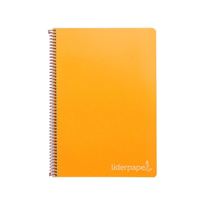 Cuaderno Espiral Liderpapel Folio Witty Tapa Dura 80H 75 gr Cuadro 4 mm Con Margen Color Naranja 5 unidades 2
