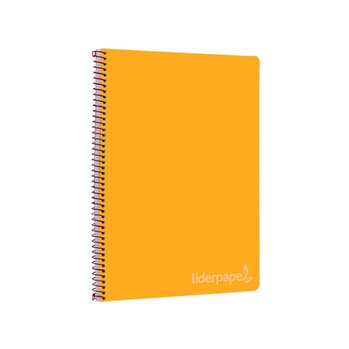 Cuaderno Espiral Liderpapel Folio Witty Tapa Dura 80H 75 gr Cuadro 4 mm Con Margen Color Naranja 5 unidades 5