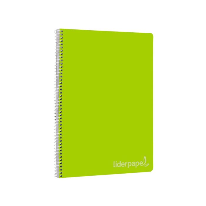 Cuaderno Espiral Liderpapel Folio Witty Tapa Dura 80H 75 gr Cuadro 4 mm Con Margen Color Verde 5 unidades 5