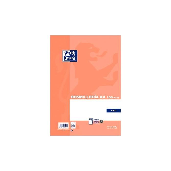 Oxford paquete 100h classic a4 sueltas 90 gr liso sin taladros Oxford paquete 100h classic a4 sueltas 90 gr liso sin taladros