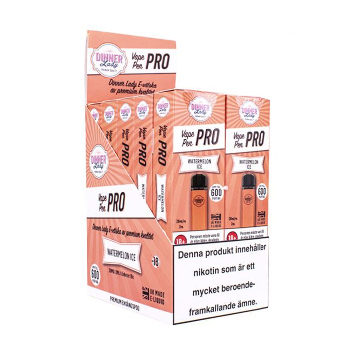 Dinner Lady Vaporizador pen pro watermelon ice 10un Dinner Lady Vaporizador pen pro watermelon ice 10un