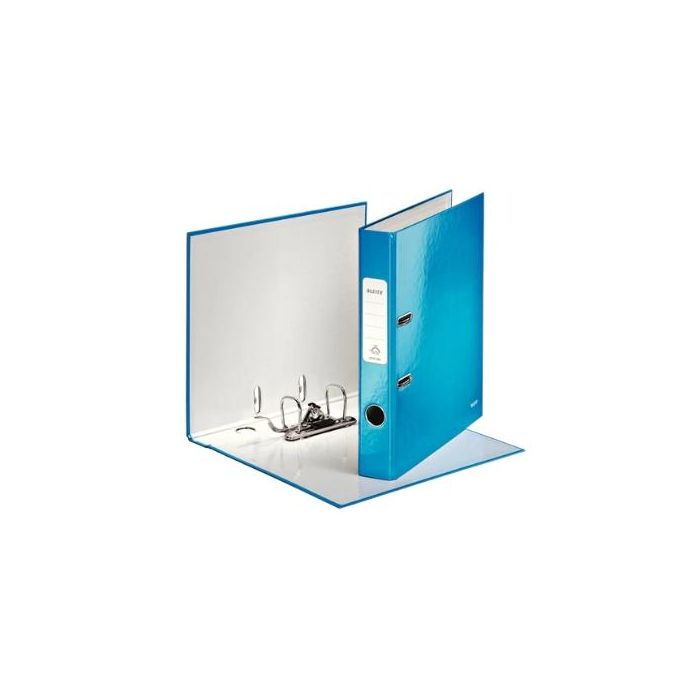 Leitz Archivador palanca wow 180º a4 lomo 50mm rado cartón forrado plastificado azul
