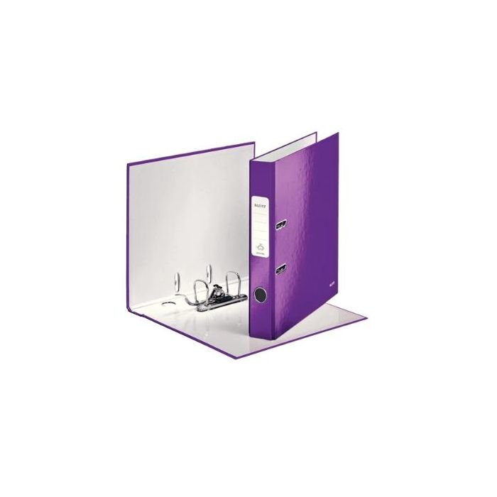 Archivador Palanca Leitz Wow A4 180º 50Mm Violeta Metalizado (Set de 10)