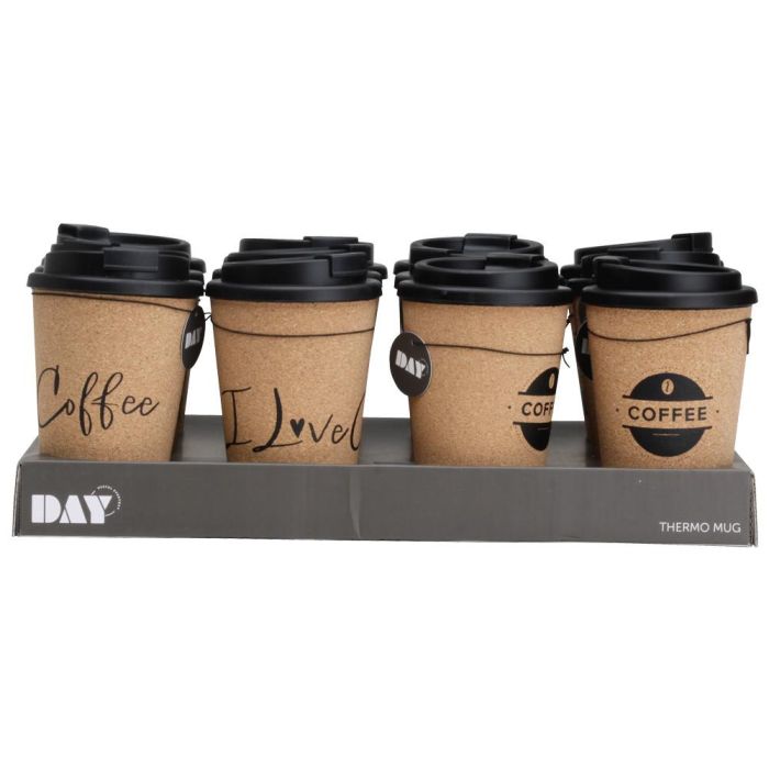 Mug Térmico Corcho Con T 350 Ml Day 6