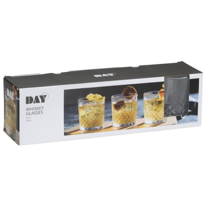 Juego De 4 Vasos De Whisky 340 Ml Day 4