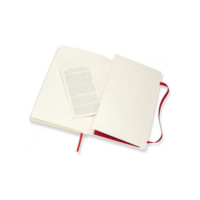 Libreta Clasica Tapa Blanda Rojo Escarlata L (13X21Cm) Lisa Moleskine QP618F2 2