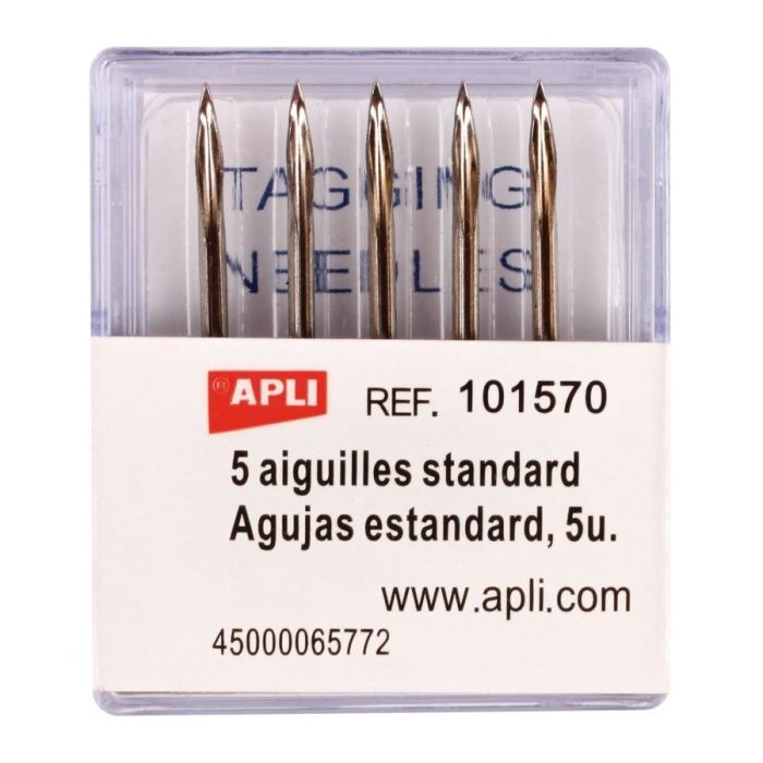 Apli aguja estandar compatible con etiquetadora 154110 y 154112 - 5 ud.